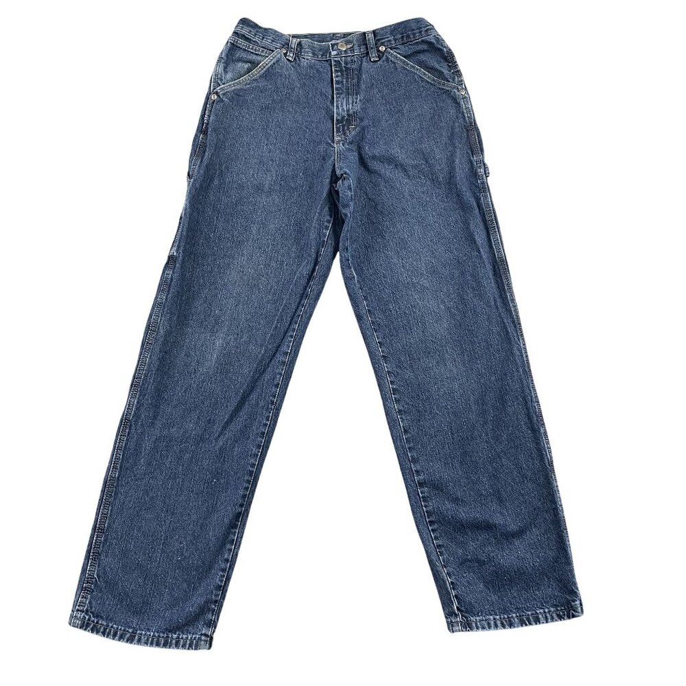 VTG Wrangler Carpenter Jeans‎ Mens 30x31 Medium Wash Workwear Denim